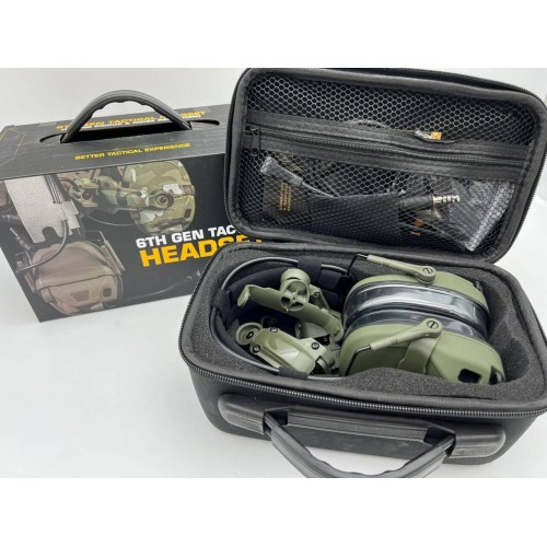 6TH GEN TACTICAL HEADSET тактическая гарнитура, звукосниматель и шумоподавление, активные в Оренбурге