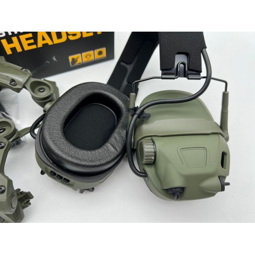 6TH GEN TACTICAL HEADSET тактическая гарнитура, звукосниматель и шумоподавление, активные в Оренбурге