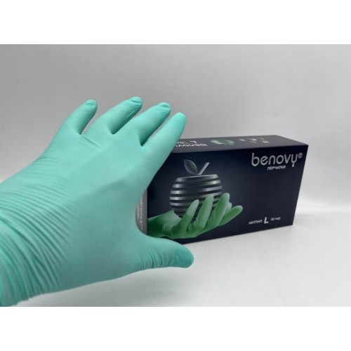 BENOVY MULTICOLOR НИТРИЛ медицинские цветные перчатки в Оренбурге