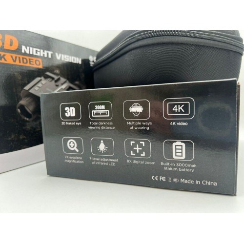Бинокль ночного видения 3D NIGHT VISION / 4K VIDEO  (с креплением на голову)  в Оренбурге