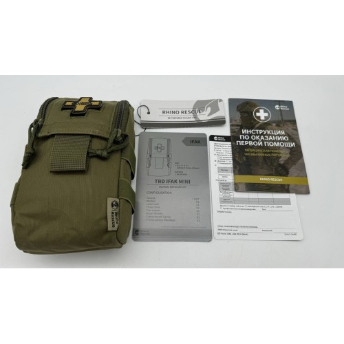 Военная тактическая аптечка RHINO RESCUE IFAK TRD MINI 11в1 в Оренбурге
