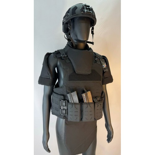 Бронежилет разгрузочный UNIVERSAL ARMOR в Оренбурге (СВМПЭ + бронеплиты Бр5 класса) черный