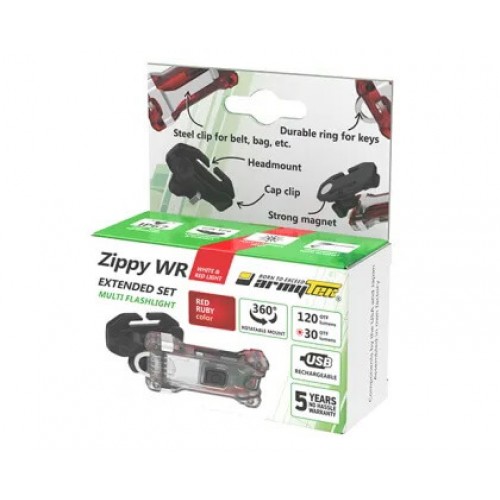Наключный фонарь Armytek Zippy Extended Set WR (Red Ruby) в Оренбурге
